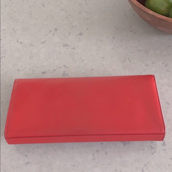 Saint Laurent red Cassandra clutch - Picture 6 of 8